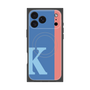プレミアムスクエアケース with MagSafe［ オリジナル - initial color line - K blue ］