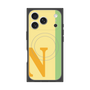 プレミアムスクエアケース with MagSafe［ オリジナル - initial color line - N yellow ］