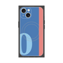 プレミアムスクエアケース with MagSafe［ オリジナル - initial color line - O blue ］