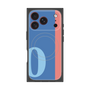 プレミアムスクエアケース with MagSafe［ オリジナル - initial color line - O blue ］