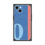 プレミアムスクエアケース with MagSafe［ オリジナル - initial color line - Q blue ］