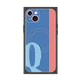 プレミアムスクエアケース with MagSafe［ オリジナル - initial color line - Q blue ］
