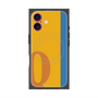 プレミアムスクエアケース with MagSafe［ オリジナル - initial color line - Q orange ］