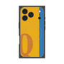 プレミアムスクエアケース with MagSafe［ オリジナル - initial color line - Q orange ］