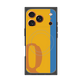 プレミアムスクエアケース with MagSafe［ オリジナル - initial color line - Q orange ］