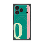プレミアムスクエアケース with MagSafe［ オリジナル - initial color line - Q green ］