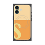 プレミアムスクエアケース with MagSafe［ オリジナル - initial two tone - S orange ］