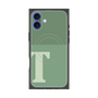 プレミアムスクエアケース with MagSafe［ オリジナル - initial two tone - T green ］