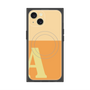 プレミアムスクエアケース with MagSafe［ オリジナル - initial two tone - A orange ］
