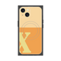 プレミアムスクエアケース with MagSafe［ オリジナル - initial two tone - X orange ］