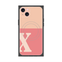 プレミアムスクエアケース with MagSafe［ オリジナル - initial two tone - X pink ］