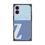 プレミアムスクエアケース with MagSafe［ オリジナル - initial two tone - Z blue ］