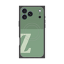 プレミアムスクエアケース with MagSafe［ オリジナル - initial two tone - Z green ］