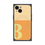 プレミアムスクエアケース with MagSafe［ オリジナル - initial two tone - B orange ］