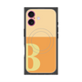 プレミアムスクエアケース with MagSafe［ オリジナル - initial two tone - B orange ］