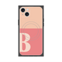 プレミアムスクエアケース with MagSafe［ オリジナル - initial two tone - B pink ］