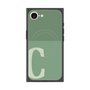 プレミアムスクエアケース with MagSafe［ オリジナル - initial two tone - C green ］