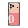 プレミアムスクエアケース with MagSafe［ オリジナル - initial two tone - D pink ］