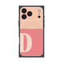 プレミアムスクエアケース with MagSafe［ オリジナル - initial two tone - D pink ］
