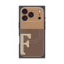 プレミアムスクエアケース with MagSafe［ オリジナル - initial two tone - F brown ］