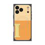 プレミアムスクエアケース with MagSafe［ オリジナル - initial two tone - I orange ］