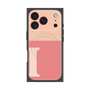 プレミアムスクエアケース with MagSafe［ オリジナル - initial two tone - I pink ］
