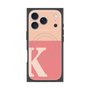 プレミアムスクエアケース with MagSafe［ オリジナル - initial two tone - K pink ］