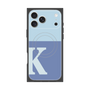 プレミアムスクエアケース with MagSafe［ オリジナル - initial two tone - K blue ］