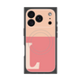 プレミアムスクエアケース with MagSafe［ オリジナル - initial two tone - L pink ］