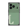 プレミアムスクエアケース with MagSafe［ オリジナル - initial two tone - L green ］