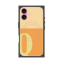 プレミアムスクエアケース with MagSafe［ オリジナル - initial two tone - Q orange ］