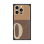 プレミアムスクエアケース with MagSafe［ オリジナル - initial two tone - Q brown ］
