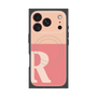 プレミアムスクエアケース with MagSafe［ オリジナル - initial two tone - R pink ］
