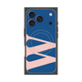 プレミアムスクエアケース with MagSafe［ オリジナル - initial color - W navy ］