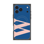 プレミアムスクエアケース with MagSafe［ オリジナル - initial color - W navy ］