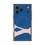 プレミアムスクエアケース with MagSafe［ オリジナル - initial color - Y navy ］
