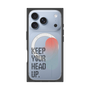 プレミアムスクエアケース with MagSafe［ オリジナル - ドットオーバーレイ - KEEP YOUR HEAD UP/A ］