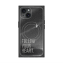 プレミアムスクエアケース with MagSafe［ オリジナル - ドットオーバーレイ - FOLLOW YOUR HEART/B ］