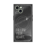プレミアムスクエアケース with MagSafe［ オリジナル - ドットオーバーレイ - FOLLOW YOUR HEART/B ］
