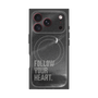 プレミアムスクエアケース with MagSafe［ オリジナル - ドットオーバーレイ - FOLLOW YOUR HEART/B ］
