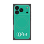 プレミアムスクエアケース with MagSafe［ オリジナル - INFJ 提唱者 - アルファベット - グリーン ］