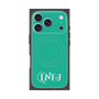 プレミアムスクエアケース with MagSafe［ オリジナル - INFJ 提唱者 - アルファベット - グリーン ］