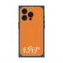 プレミアムスクエアケース with MagSafe［ オリジナル - ESFP エンターテイナー - アルファベット - オレンジ ］