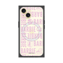 プレミアムスクエアケース with MagSafe［ Barbie - ロゴパターン3 - クリア ］