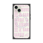 プレミアムスクエアケース with MagSafe［ Barbie - ロゴパターン3 - クリア ］