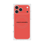 プレミアムスクエアケース with MagSafe［ NATURAL COMMODITY Red ］