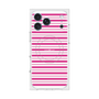 プレミアムスクエアケース with MagSafe［ Small Border - Pink ］