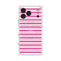 プレミアムスクエアケース with MagSafe［ Small Border - Pink ］