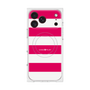 プレミアムスクエアケース with MagSafe［ Big Border - Pink ］