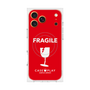 プレミアムスクエアケース with MagSafe［ FRAGILE - Red ］